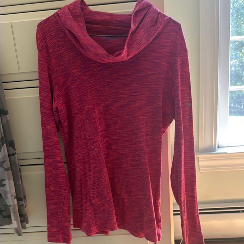Columbia Hooded Long Sleeve Top-Large